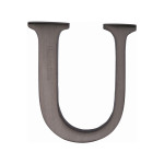 M Marcus Heritage Brass Letter U - Pin Fix 51mm